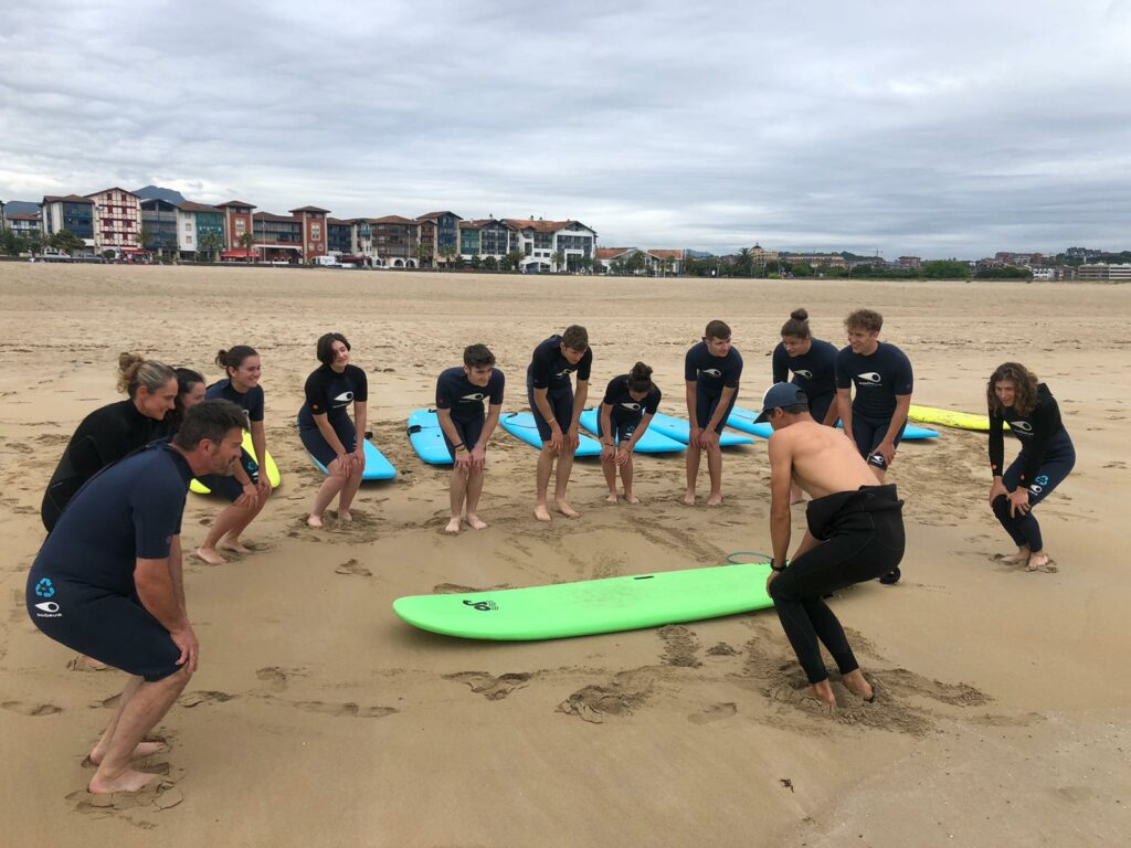 UNSS – Journée surf à Hendaye – CAMPA au top 👏