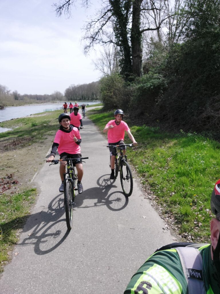 UNSS – Circuit à vélo au bord du Gave