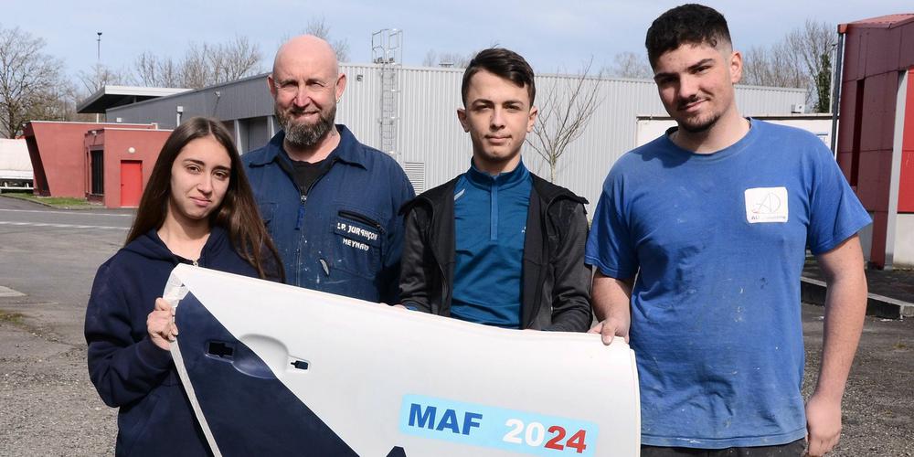 Quatre lycéens à l’assaut du concours du Meilleur apprenti de France en peinture auto